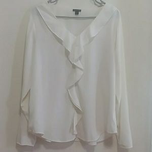 Ann Taylor Cream White Blouse
